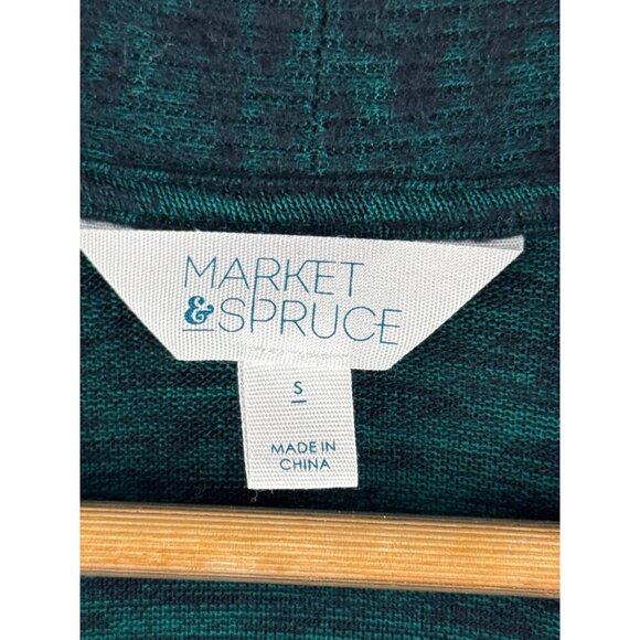 Market & Spruce Teal Cardigan Sweater S - Picture 2 of 4